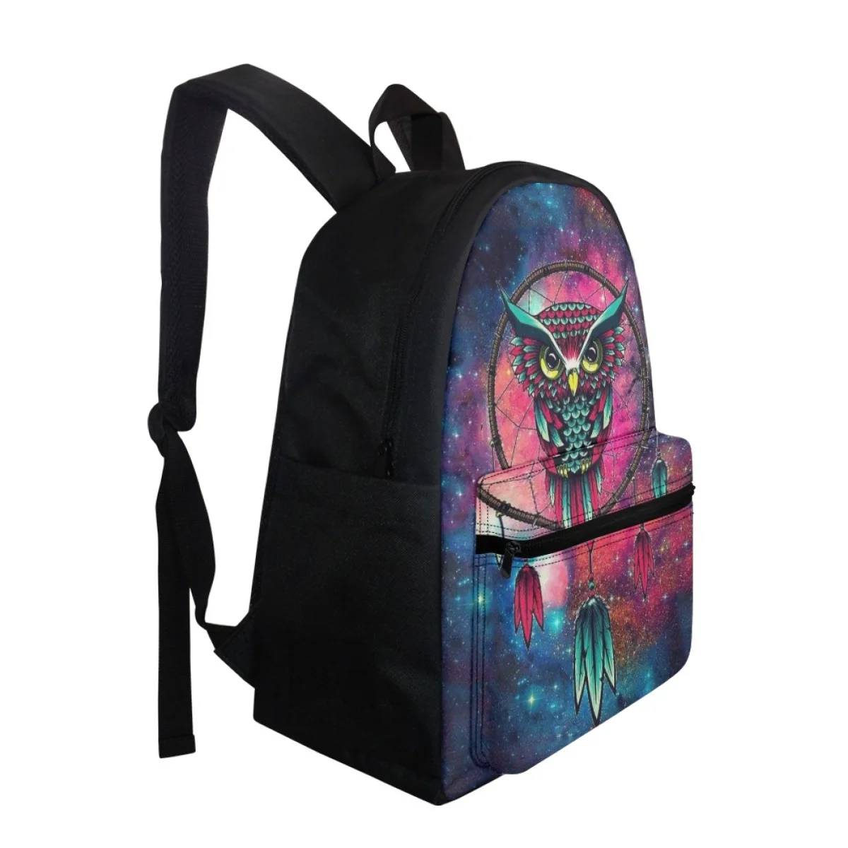 FORUDESIGNS Backpack Zipper Multiple Pockets Dream Catcher Design Back Pack   Student Schoolbags Going to School Going Out