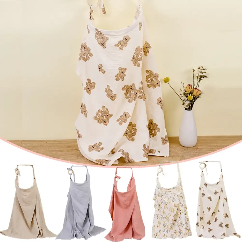 

Mother Outing Breastfeeding Cover Cotton Baby Feeding Nursing Covers Adjustable Privacy Breastfeeding Apron Stroller Blankets