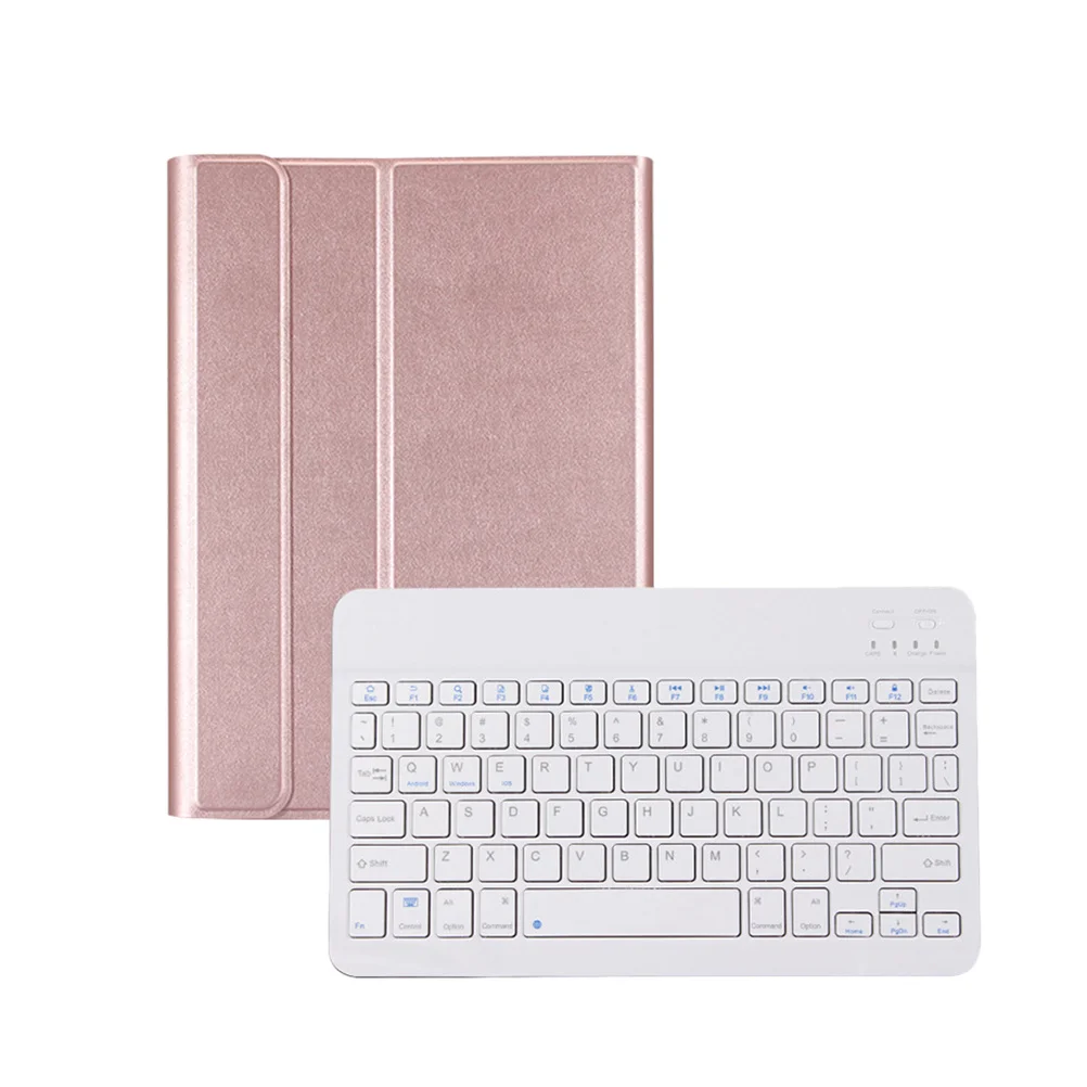 

Protective Case For 10.2 Inch Pu Shell Magnetic Detachable Keyboard Auto Wake/Sleep Function Non-Slip Stand 10.2 Tablet
