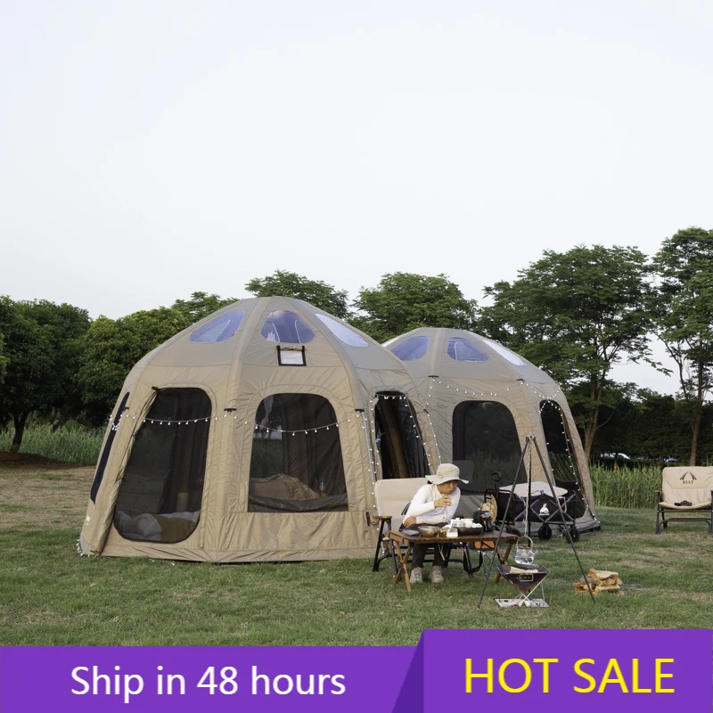 

Luxury Large Outdoor Camping Air Tent Waterproof and Easy to Install Oxford Fabric with Automatic Feature on Sale