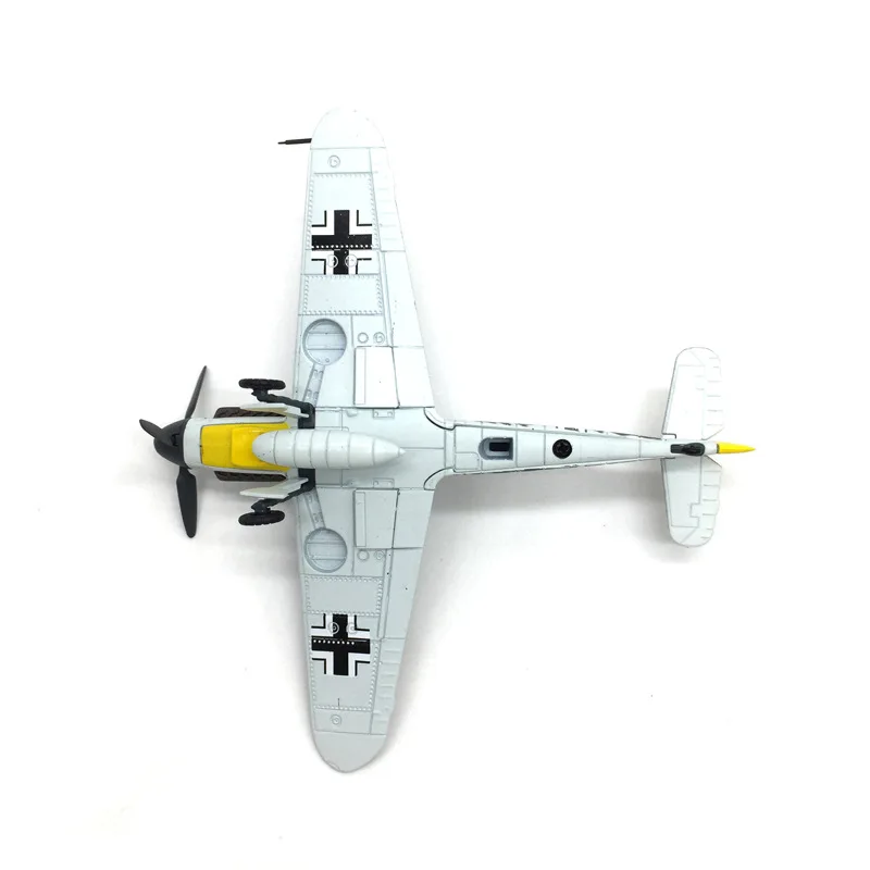 男性、ww2、bf109、1:72のスタンド付きミリタリーファイターモデル-109合金飛行機コレクション