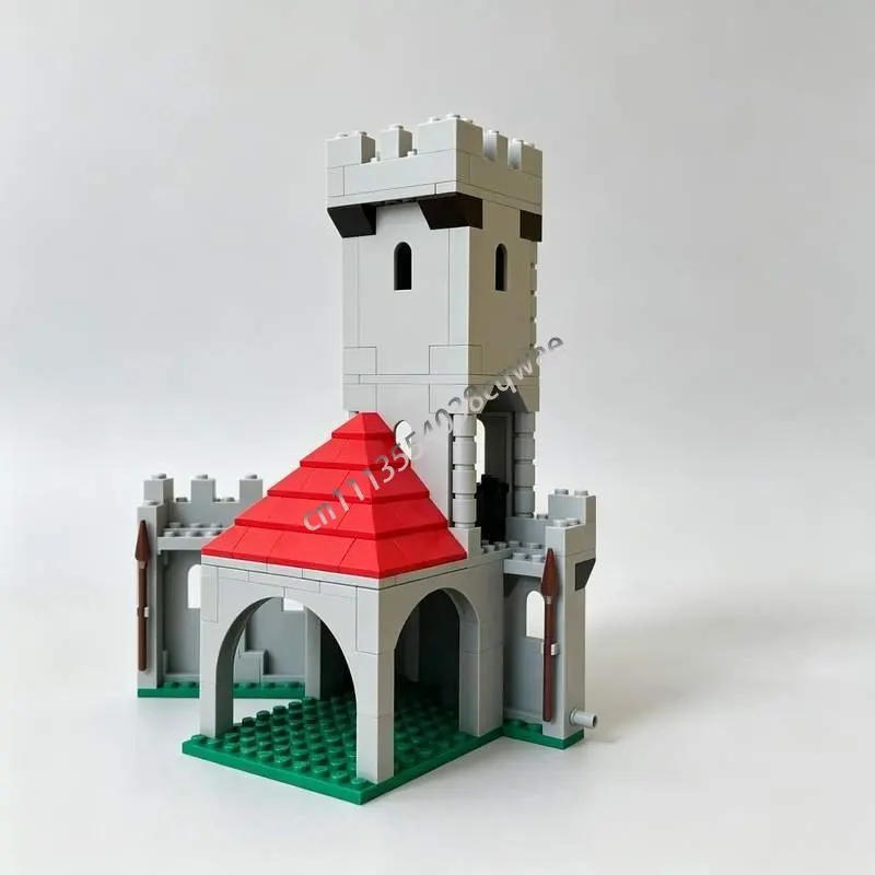 261PCS Classic Castle Guard Tower Medieval Architecture MOC Custom Puzzles Creative DIY Assembly Educational Building Blocks Toy