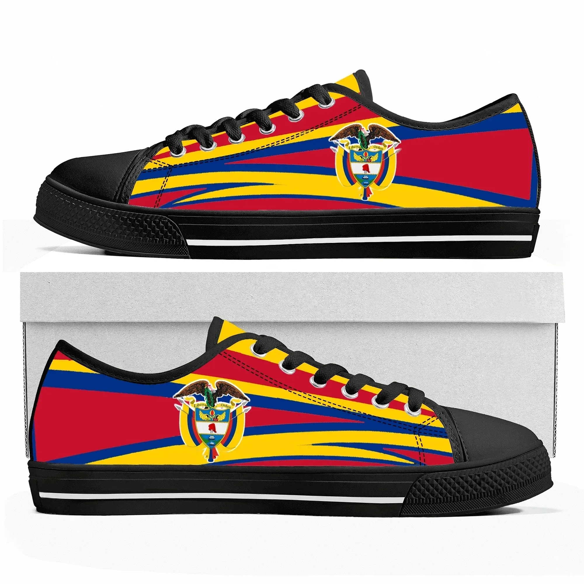 

Colombia Flag Bogota Low Top High Quality Sneakers Mens Womens Teenager Tailor-made Shoe Canvas Sneaker Casual Couple Shoes