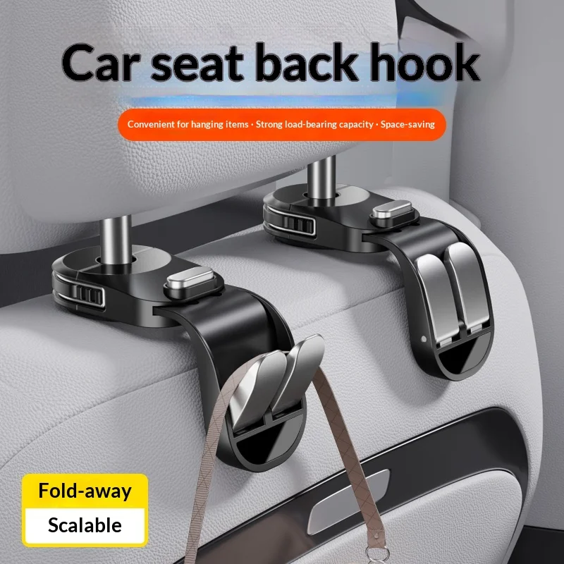 

Car Seat Back Hook Headrest Hidden Mount Auto Vehicle Back Seat Organizer Car Accessories Hanging Hooks Storage Hanger Universal