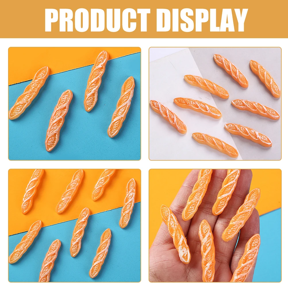 

13pcs Mini Bread Micro Scene Ornaments House Decorations Resin Craft Food Props For Shop Bakery Diy Kit Simulation Breakfast