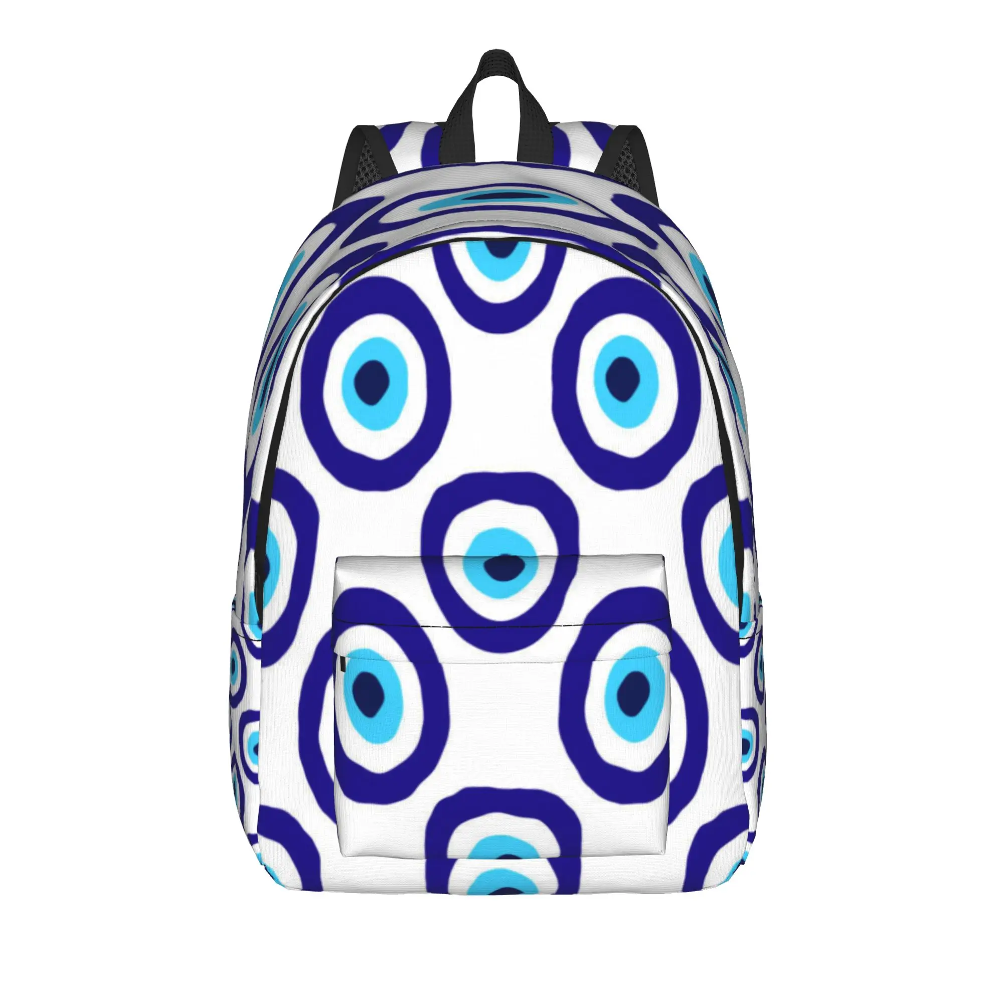 Custom Evil Eye Ethnic Pattern Mystic Greek Amulet Turkish Backpack Boy Girl  Lightweight Backpacks School Bags Cycling Rucksack