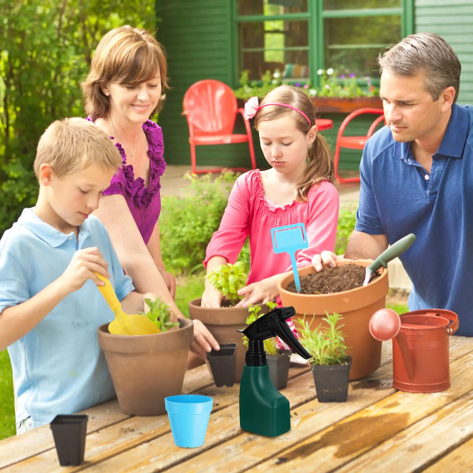 Juego de herramientas de jardín, pala para niños, juguetes para niños, Mini herramientas de plástico para plantar
