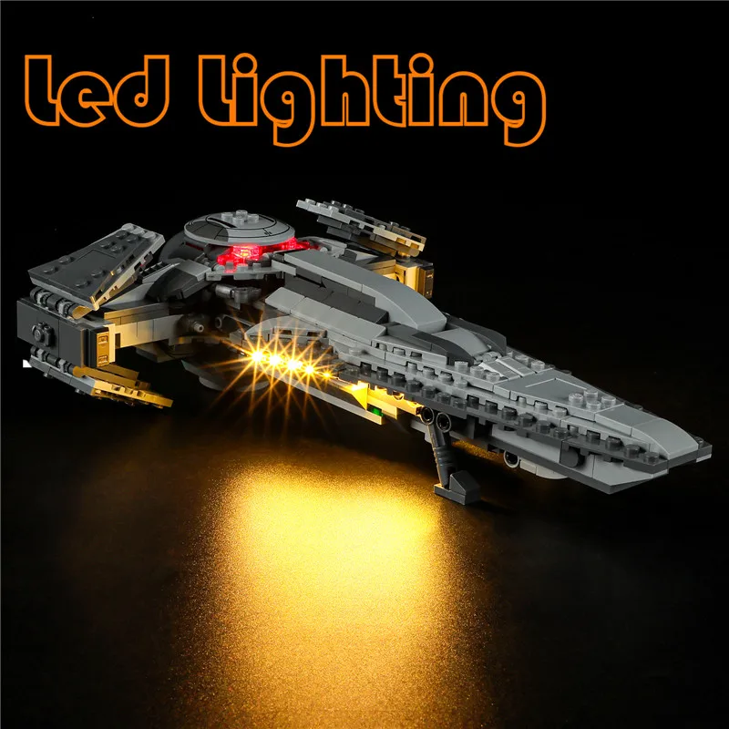 Starsing Wars Lighting Set For 75383 Darth Maul's Sith Infiltrator Movie Not Include Building Blocks (Only Led Light Kit)