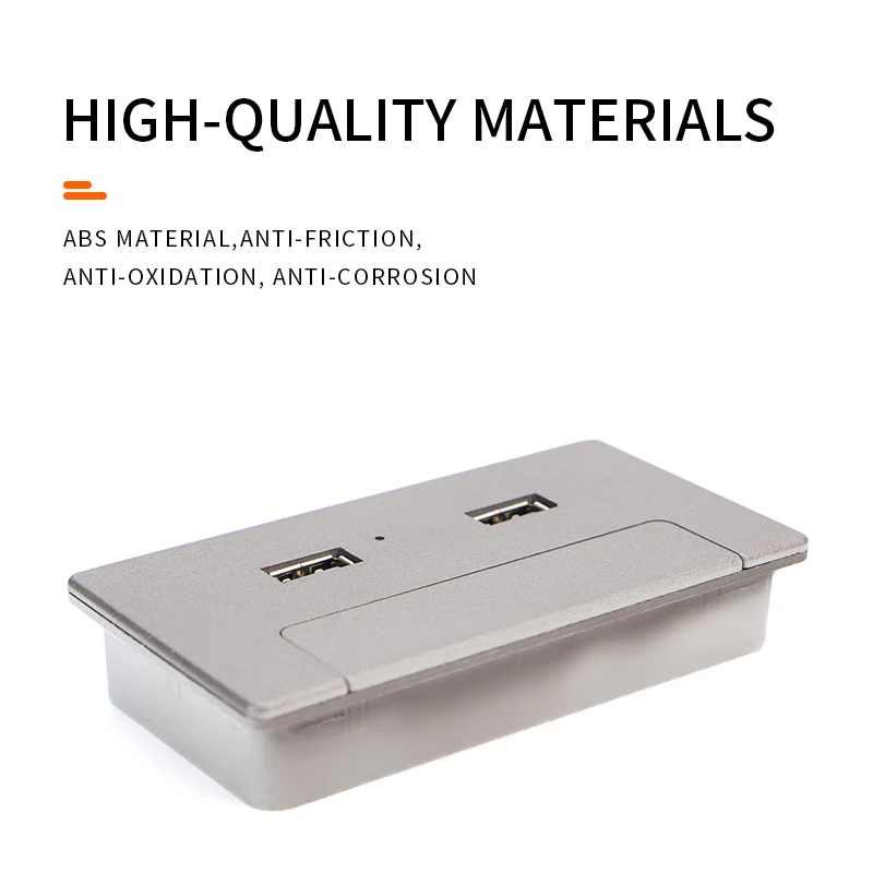 Computer Desktop Multifunctional Wire Organizer Usb Design Brush Wire Cover Plastic Frosting Process Office Furniture Desk Table