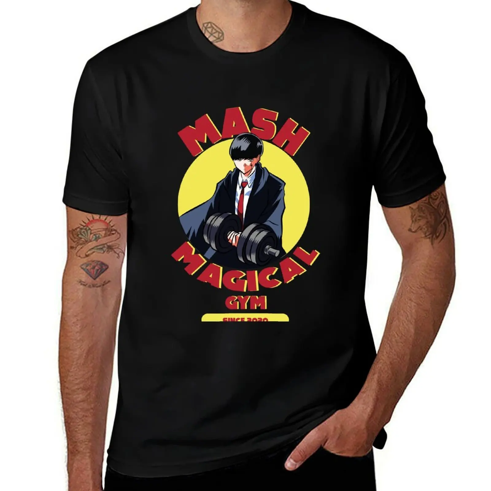 MASHLE: MAGIC AND MUSCLES (MASH MAGICAL GYM) T-Shirt Soft Basic Cotton Short Sleeve Tee T-Shirt