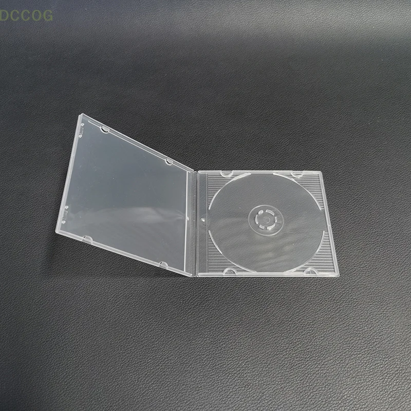 1pcs 8CM Square Transparent PP Ultrathin Standard DVD Case 3 Inch CD Package Portable Optical Disk Cartridge Disc Storage Box