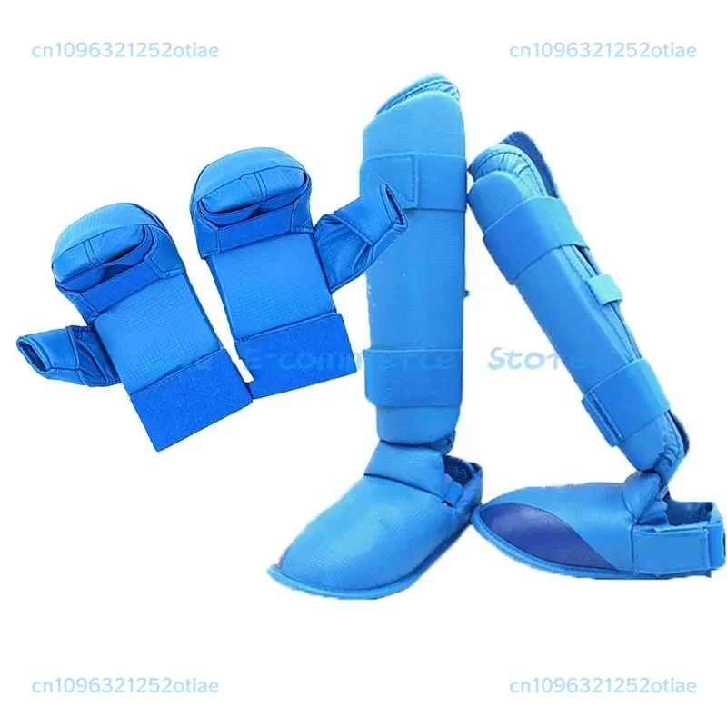 

karate Leg and Foot Protector Taekwondo Sparring Gear Set, Shin Guard, Women Bands, Palm karate gloves