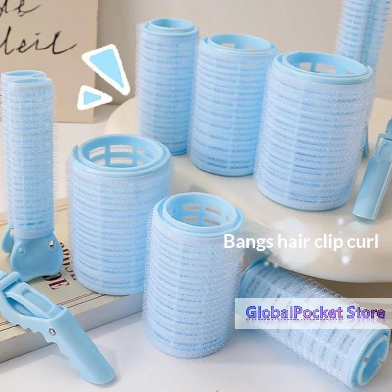 [TG823]Self Grip Hair Rollers With Heatless Design Free Fixing Clips For Daily Home Hairstyling Bangs Curling