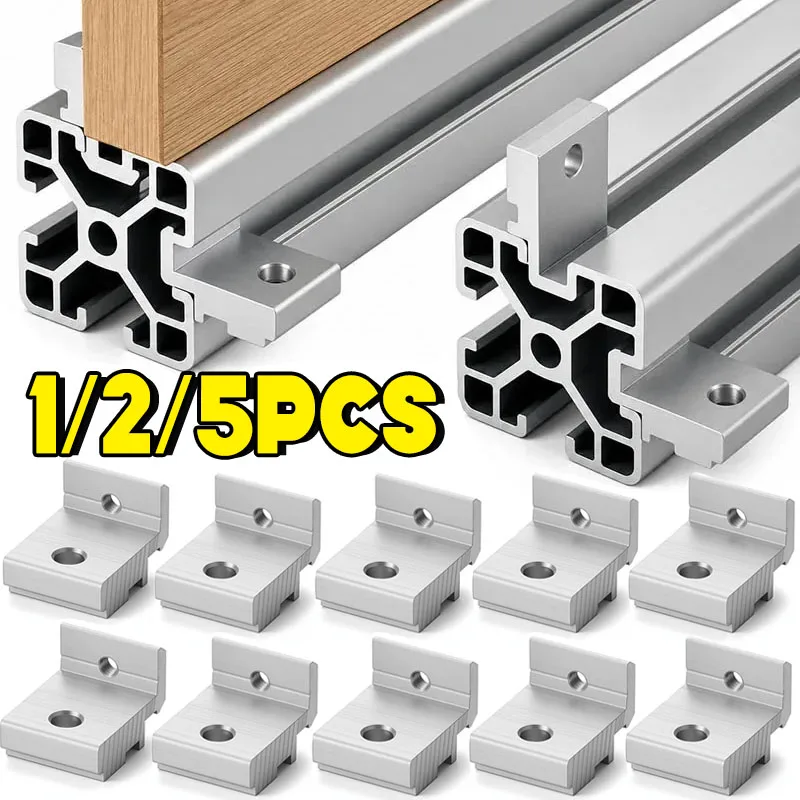 High Quality 2020 4040 Aluminum Alloy Profile Fixing Parts Side Panel Corner Bracket Support Fixture DIY Hardware Accessories