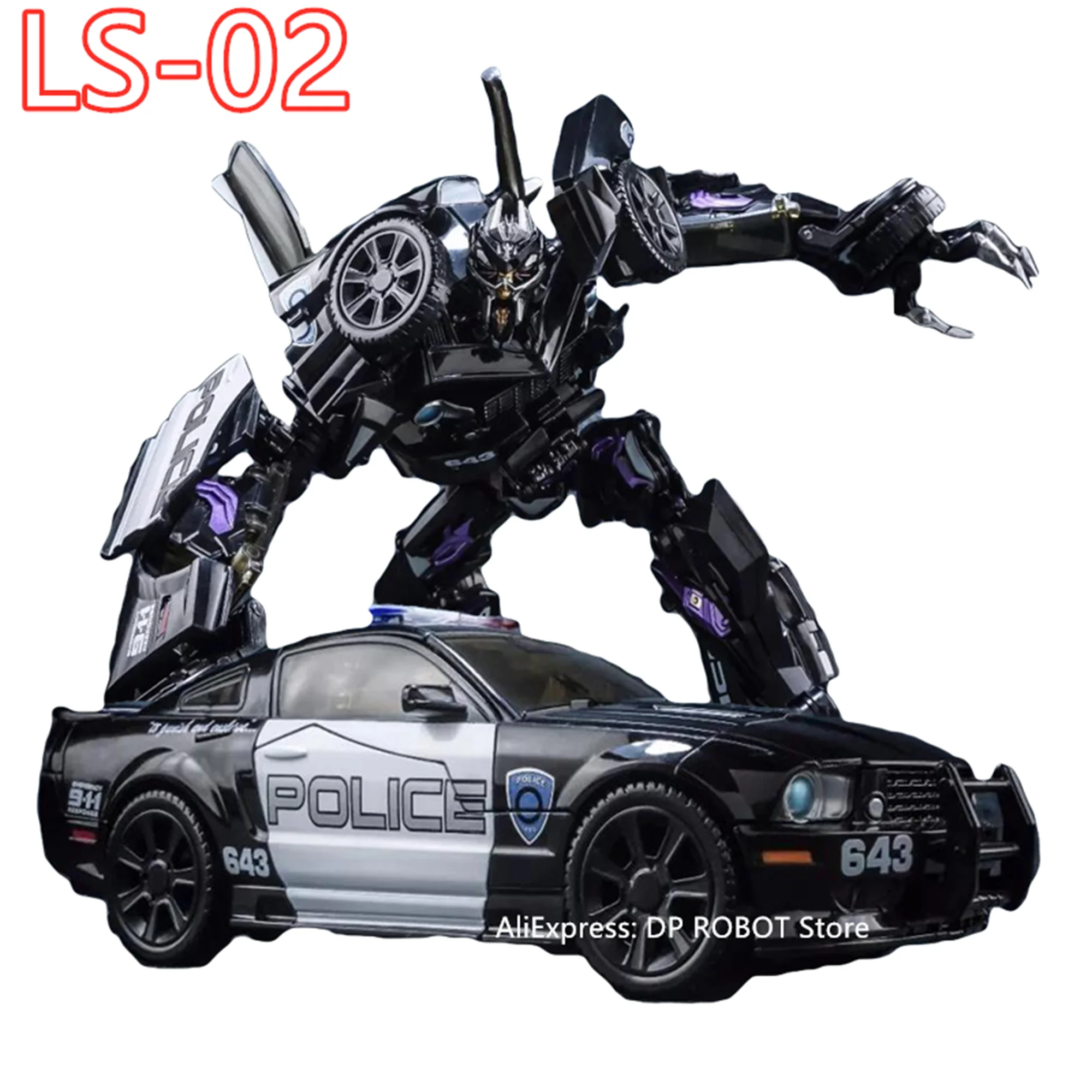 [IN STOCK] BMB Transformation LS02 LS-02 Rollbar Barricade BP02 KO MPM05 MPM-05 Black Mamba MP Action Figure Robot Toys