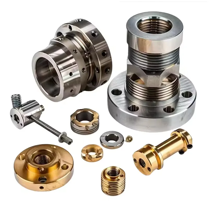 التصنيع باستخدام الحاسب الآلي مخصص عالية الدقة 5 محور الفولاذ المقاوم للصدأ النحاس الألومنيوم التيتانيوم تحول أجزاء الإنتاج أجزاء التصنيع باستخدام الحاسب الآلي #2