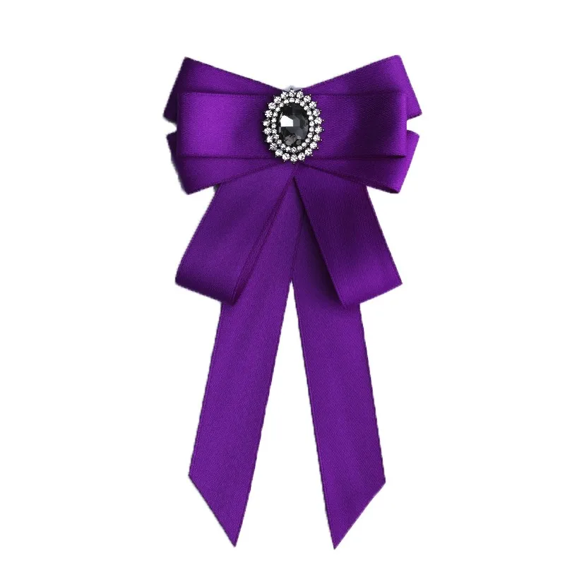 Handgemachte Mode neue Schmetterling Knoten Band Diamant Fliege College weiß Strass Süßigkeiten Farbe Fliege Geschenk für Schulmädchen Krawatte – Detail 27