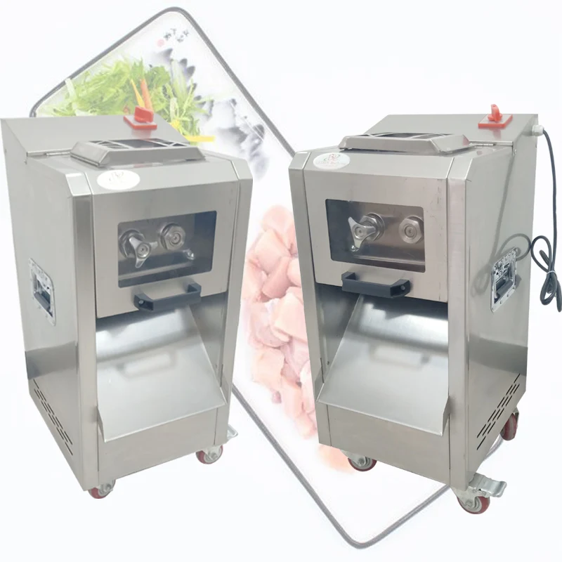 2200W Meat Slicer Stainless Steel Electric High-Power Fresh Meat Cutting Machine Knife Set Is Easy To Disassemble