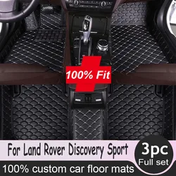 Car Floor Mats For Land Rover Discovery Sport Five Seats 2016 2017 2018 2019 Custom Foot Pads Carpet Cover Interior Accessories