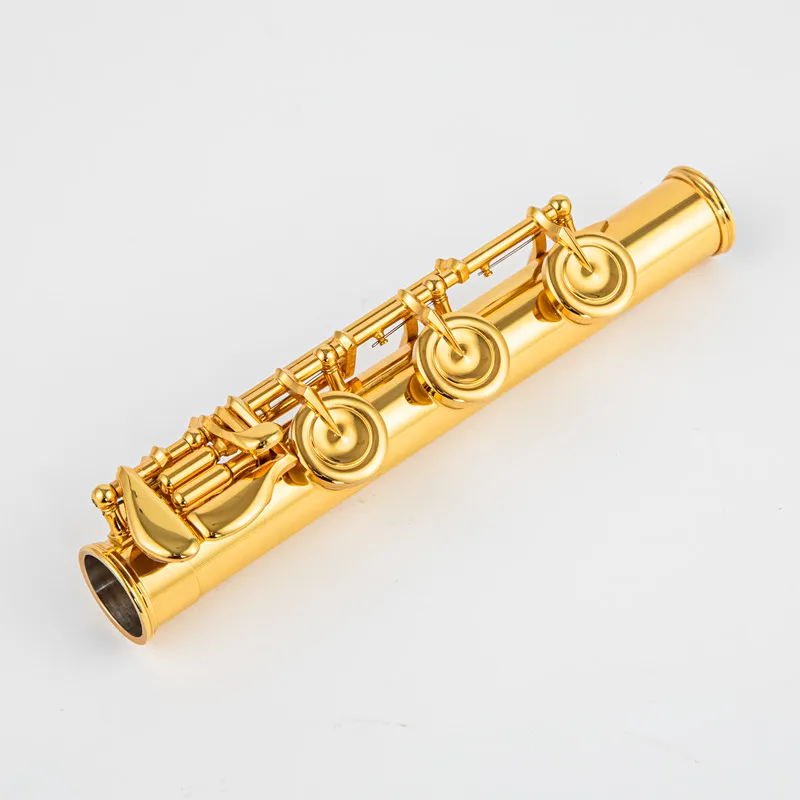 USA Powell PS705 24K gold-plated flute C-tune 17 open-hole gold-plated professional flute instrument playing test instrument