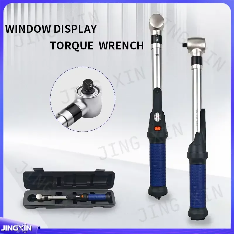 custom for TYD 1/4 Inch Click Torque Wrench 1-5 Nm Dual Scale N.m Lb.ft Visible Window Preset Reversible Ratchet Mechanical