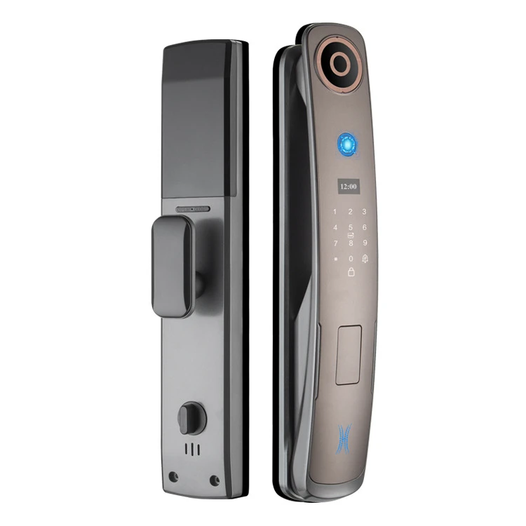 Hot-Selling Fully Automatic Fingerprint PIN Lock 3D Facial Recognition For Aluminum/Steel Doors Smart Tuya Wi-Fi Cloud Storage