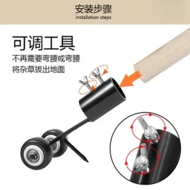 Gap weeder, no-bending small hook weeding artifact, gardening weeder, simple adjustable weed snatcher