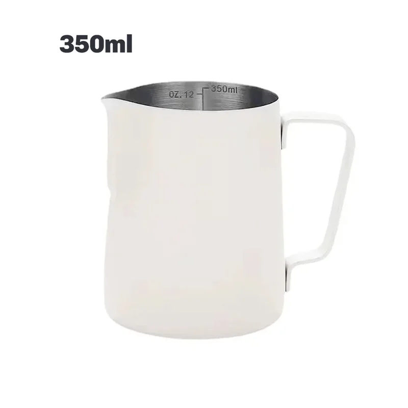 A93E-إبريق تبخير الإسبريسو من الفولاذ المقاوم للصدأ مثالي لزبد الحليب 350/600 مل لإبريق الحليب - مثالي للحليب والكريمة والماء والي #6