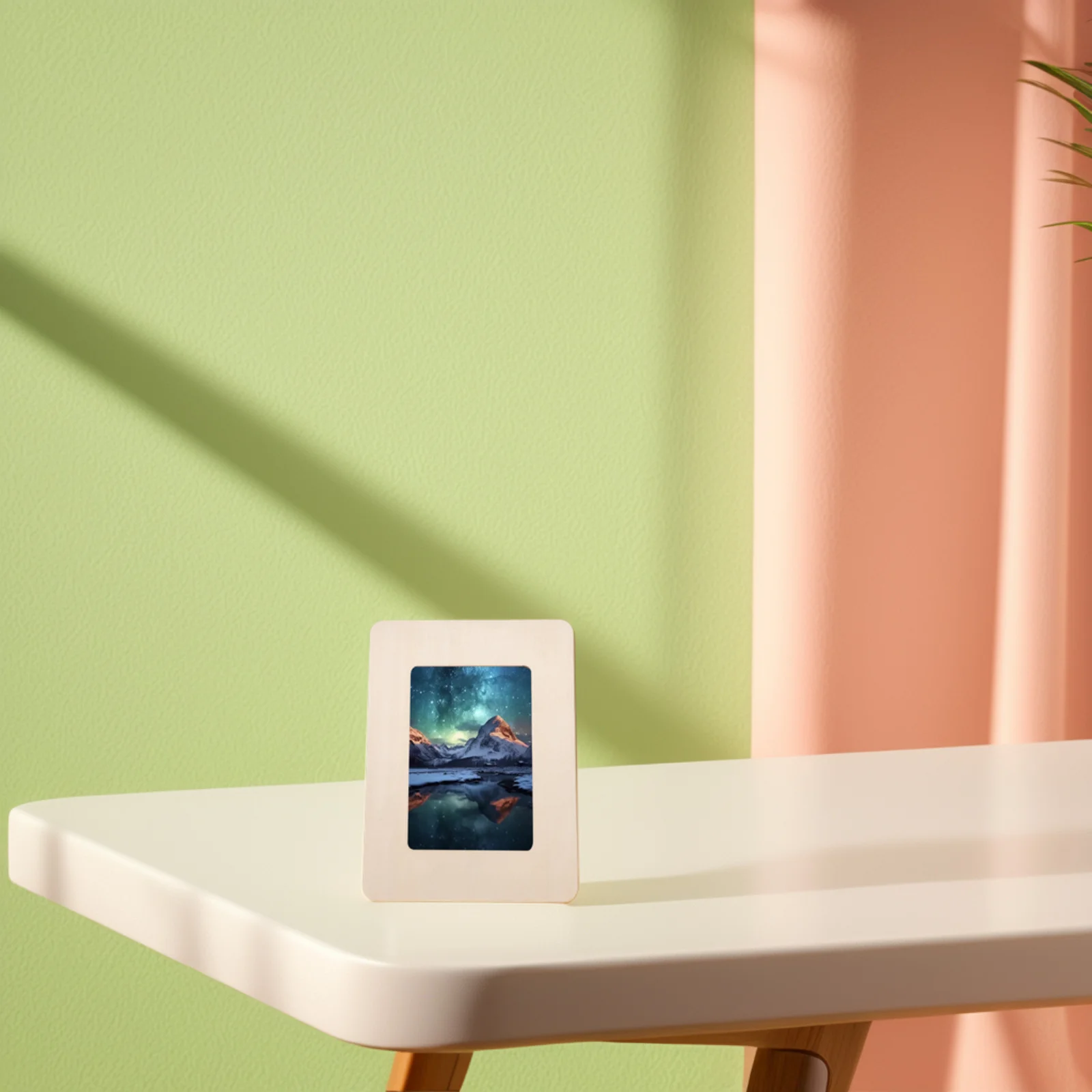 10Pcs Wooden Blank Photo Frames DIY Craft Kits for Kids Creativity Material Special Decoration Living Room Bedroom