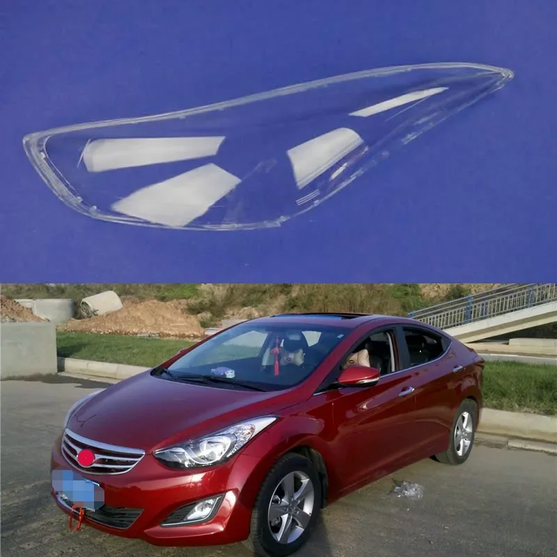 

For Hyundai ELANTRA 2012 2013 2014 2015 2016 Car Accessories large lampshade Front lamp transparent lampshade Lamp shell surface