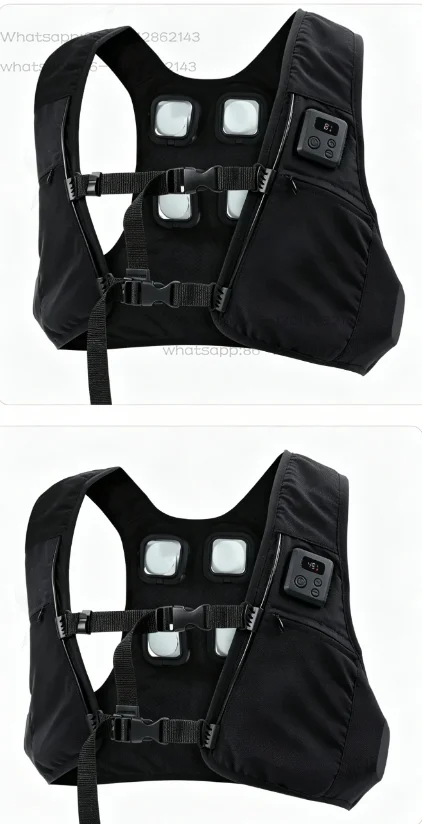 Semiconductor cooling clothing, wearable air-conditioned clothing, fan vest for outdoor workplaces in summer.