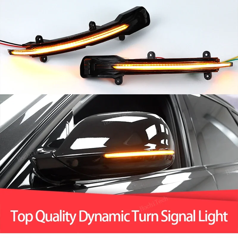 

Dynamic Turn Signal LED Rearview Mirror Indicator Blinker Repeater Light for Audi Q5 SQ5 8R 2008-17, Q7 SQ7 4L facelift 2010-15