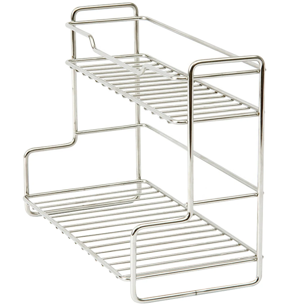 

Stainless Steel Seasoning Bottle Storage Rack Kitchen ganizer Shelf Tools Newborn Shelving Smooth Non Rust