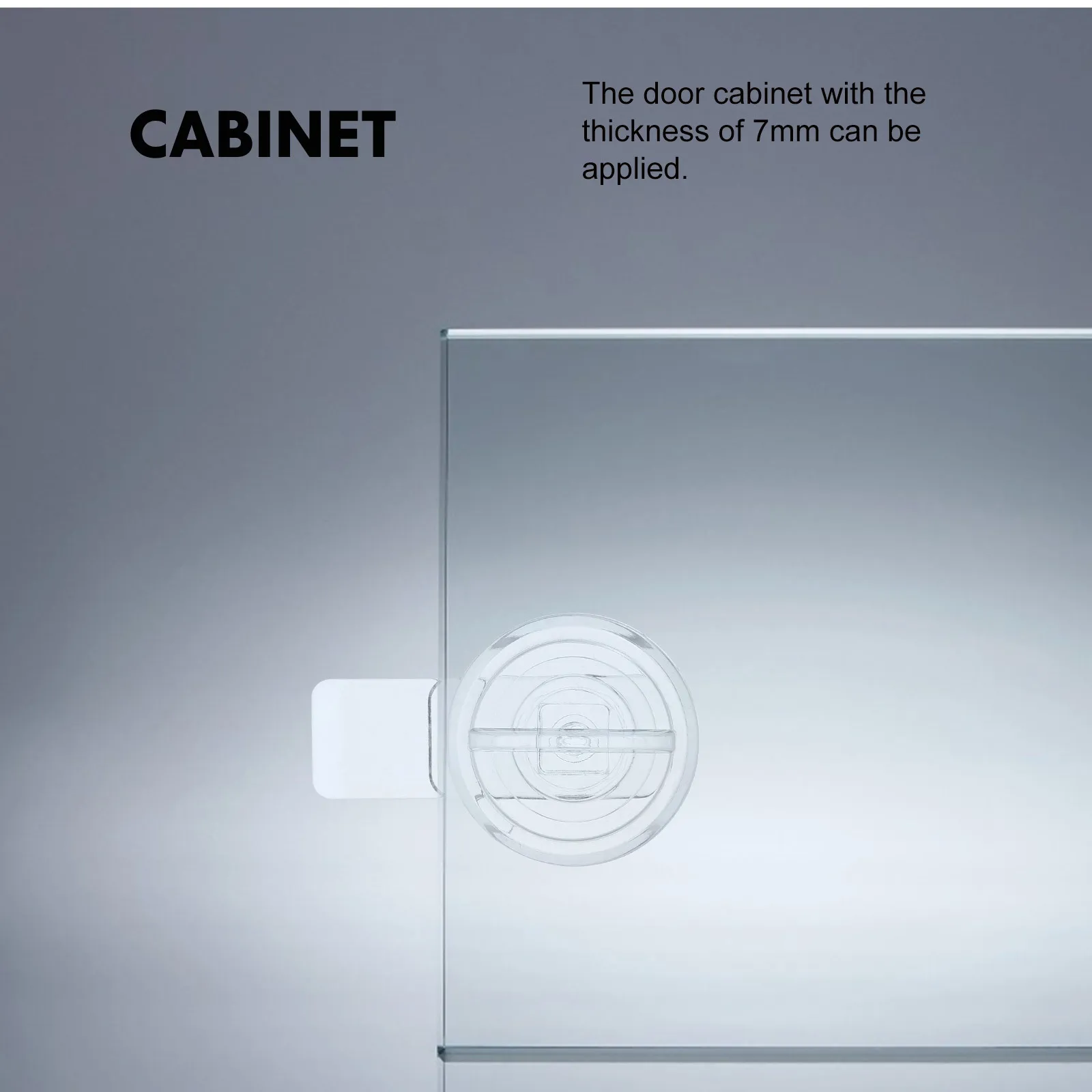 4 قطعة قفل باب أكريليك مزلاج شفاف لخزانة بوابة الحيوانات الأليفة الطفل برهان الهاتف الخليوي صندوق إيداع آمن تخزين خزانة المنزلية #2