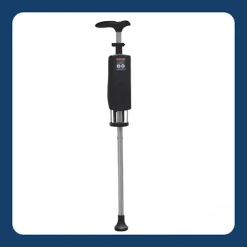 Bastón para caminar plegable de aleación de aluminio con asiento, silla con muleta ajustable para personas mayores con taburete de doble uso