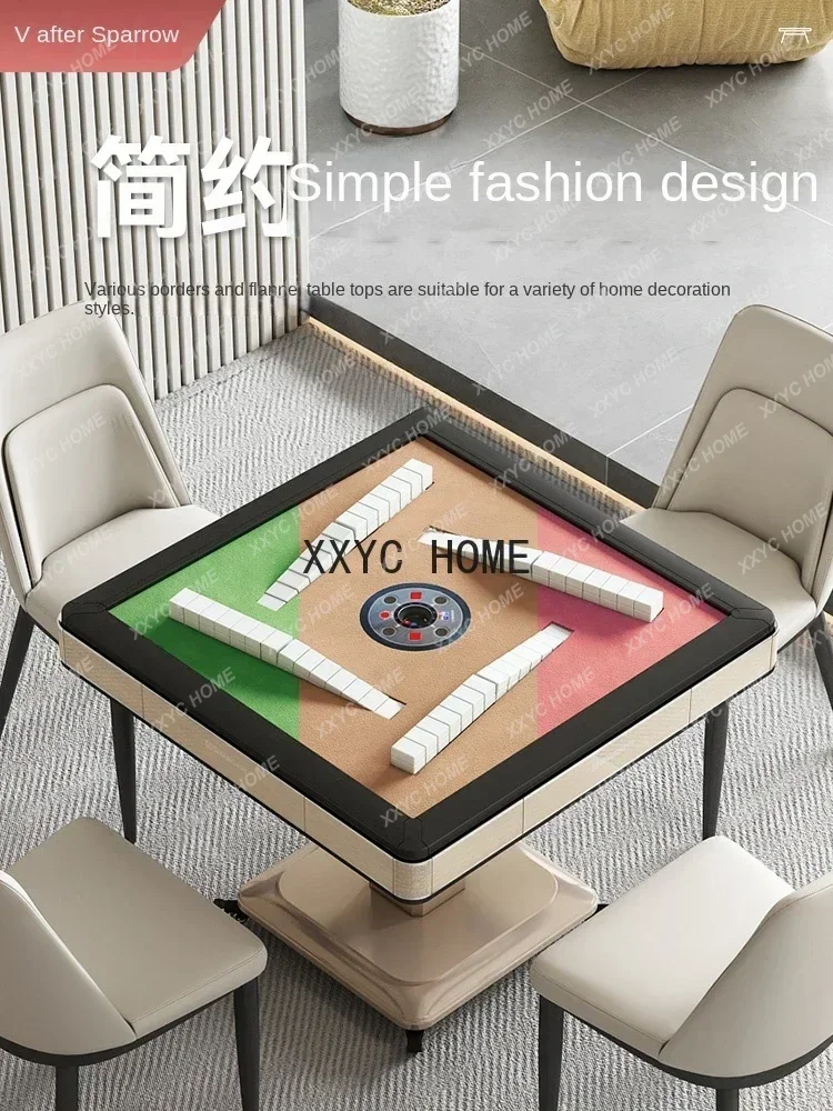 Automatic Household Electric Folding Dining Table Dual-Use Intelligent Cyclone Mahjong Table