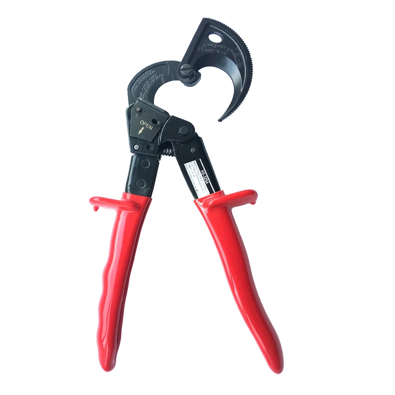 electric soft cable cutter Germany Design Ratchet wire Cutter HS-325A cutting 240mm2 with safety lock scissors electricion tools