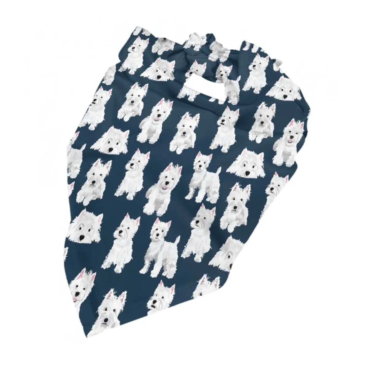 ويست هايلاند الأبيض جحر الكلب وشاح للحيوانات الأليفة لطيف Westie جرو لينة الكلب القط عصابات الإبداعية مثلث مريلة الحيوانات الأليفة الملحقات