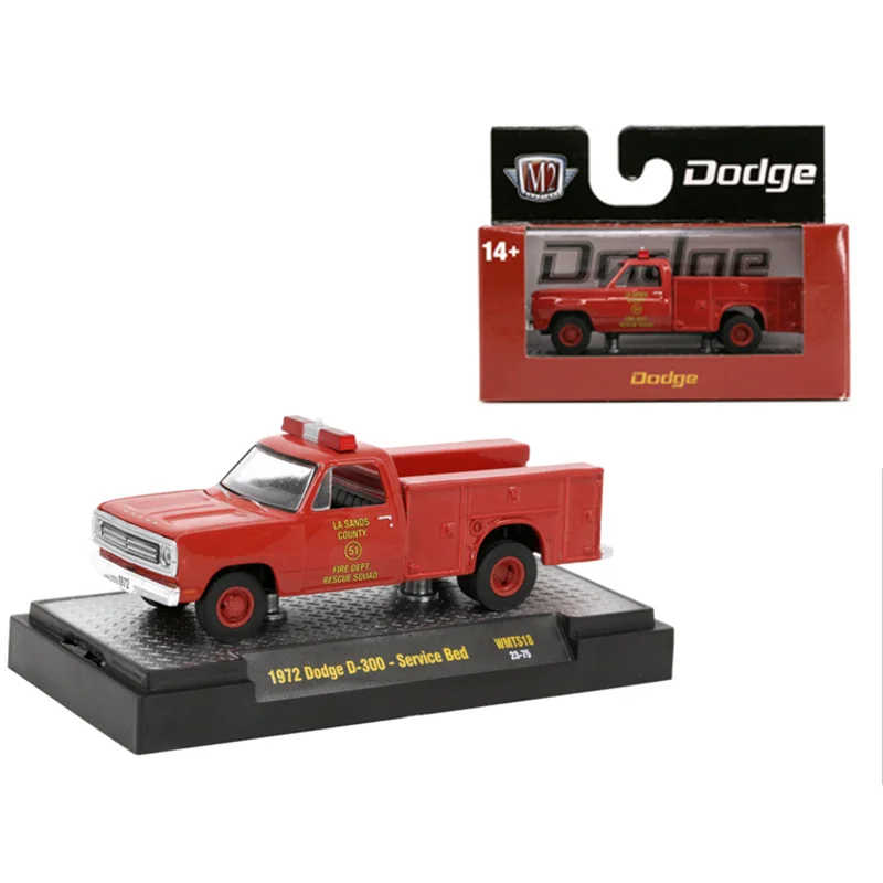 

M2 Machines 1:64 Scale Diecast Alloy 1972 Dodge D-300-Service Bed Toys Cars Model Classics Adult Gifts Souvenir Static Display