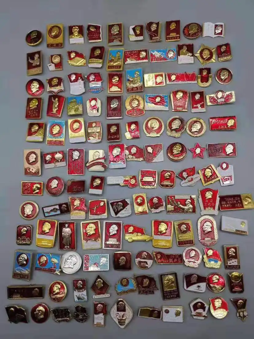 Chinese red culture 120 rare collection commemorative album badge badge medal collection decoration
