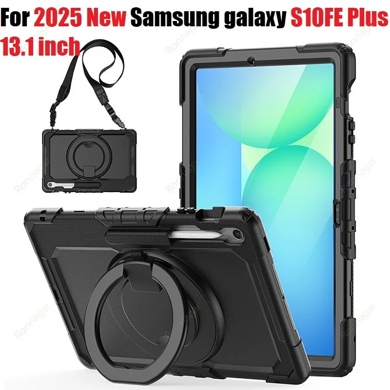 

Совместим с Samsung Galaxy Tab S10 FE + 13,1-дюймовый SM-X620/X626B Чехол Heavy Armor Shockproof Drop Funda S10 fe + 13,1-дюймовый чехол