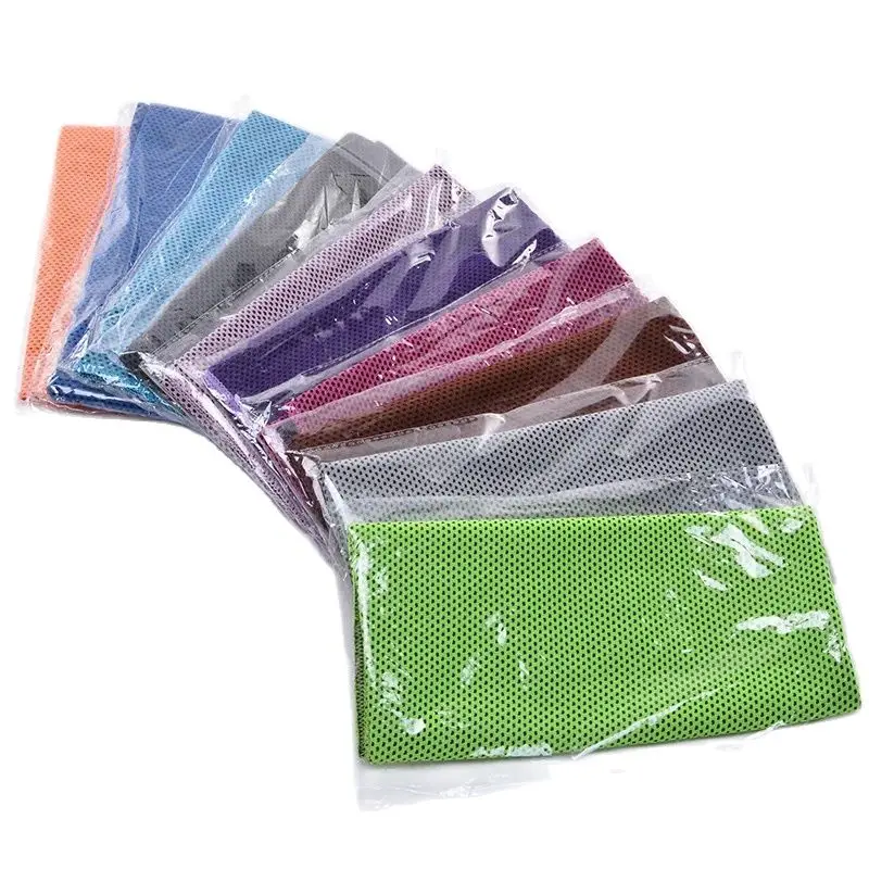 2pcs Cold Towel Polyester Fiber Ice Outdoor Cooling Towel 30*90cm Fitness Sports Gym Running Quickly Dry Cool Towel