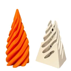 Impossible Pyramid Passthrough Sculpture 3D Printed Spiral Cone Toy Combination Egyptian Pyramid Display Statue Desktop Deco