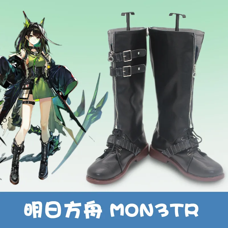 Arknights Mon3tr Cosplay Shoes Boots Game M3 Halloween Party for Women Girls Rhodes Island Costumes Props