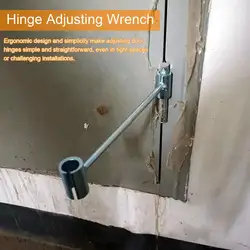 Hinge Adjusting Wrench Heavy Duty Steel Door Hinge Adjustment Repair Hand Tools Double-head Spanner for Hinge Gap for Door