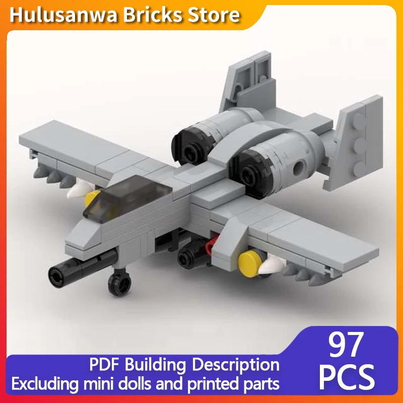 

A-10 Thunderbolt, современный военный истребитель, модель MOC, строительные кирпичи, военное оборудование, модульные подарки, сборка, детские игрушки, костюм