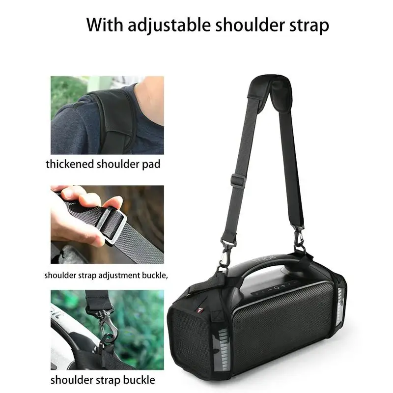 Speaker Storage Case Scratch-proof Single Strap Speaker Cover With Adjustable Strap Nylon Speaker Bag StormBox Blast