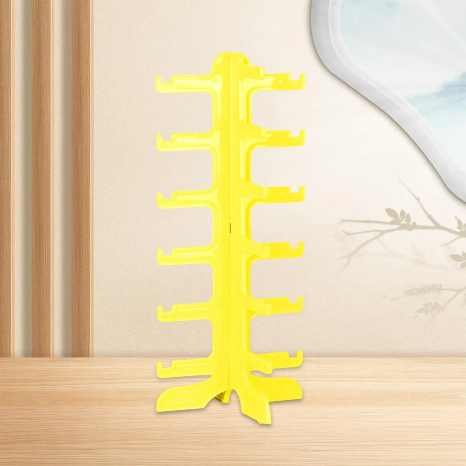 Multi Sunglasses Organizer 6 Pairs Sunglasses Rack Jewelry Display PVC Eyeglasses Display Rack for Collectibles Living Room