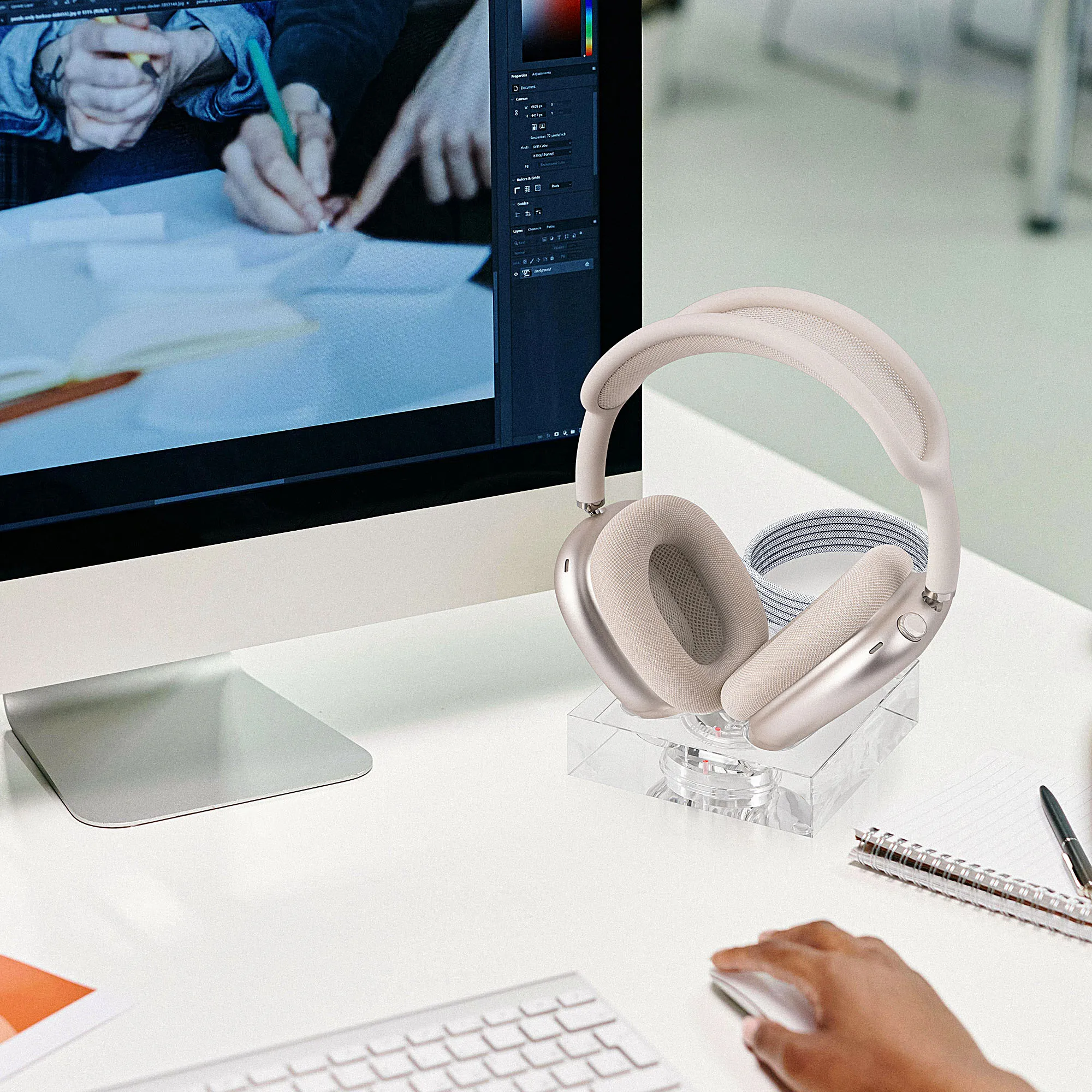 Geekria ヘッドフォン充電スタンド AirPods Max (USB-C) 用、アクリル