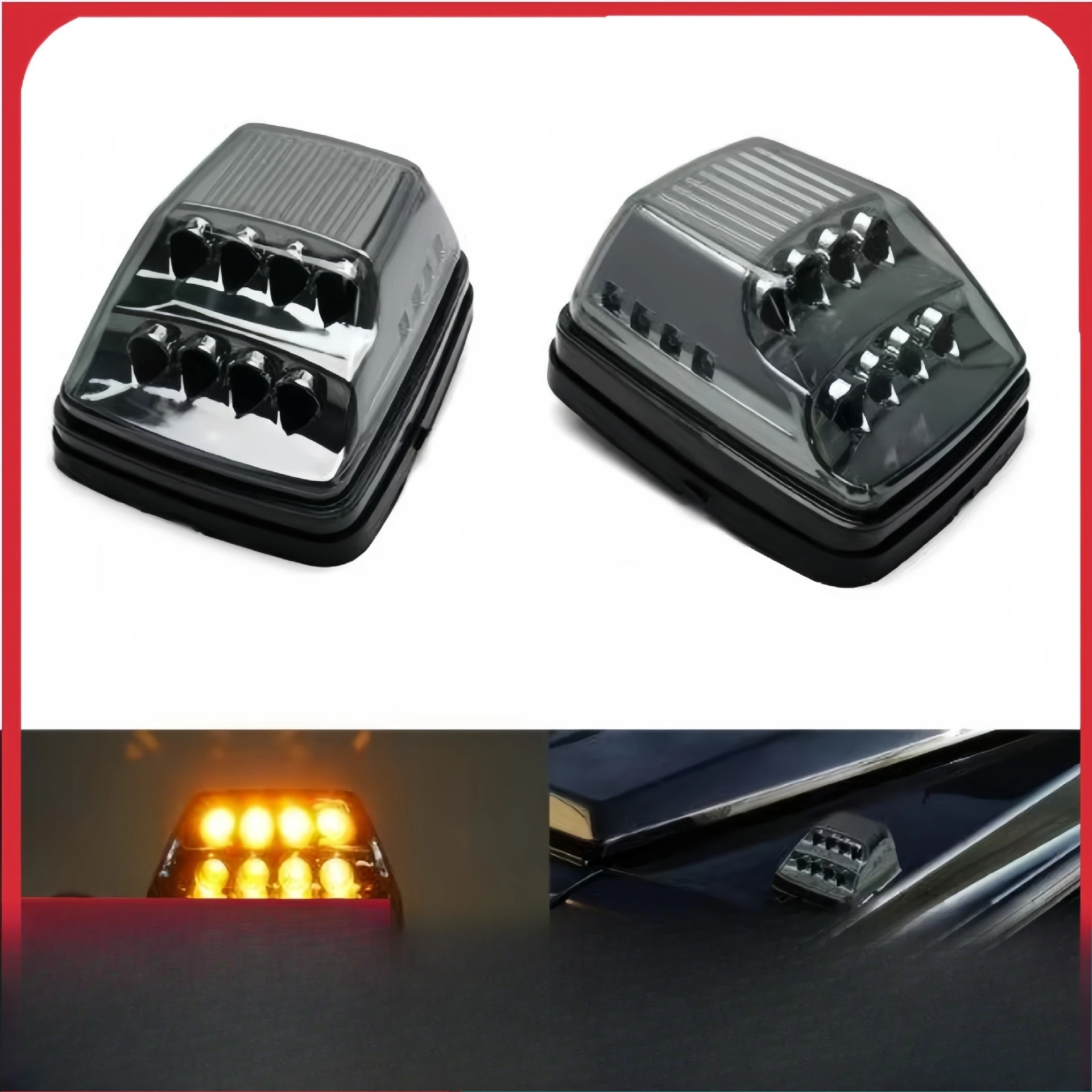 

G-class w463g500g63g55g350 modified black turn signal blackened LED cover corner light directional light